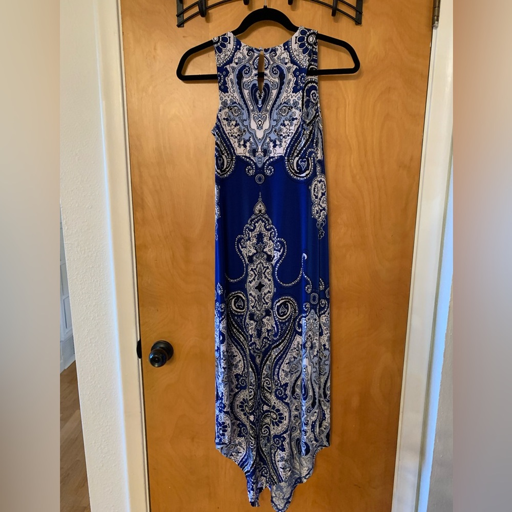 Royal blue long size XS International Concepts dress - Picture 2 of 3
